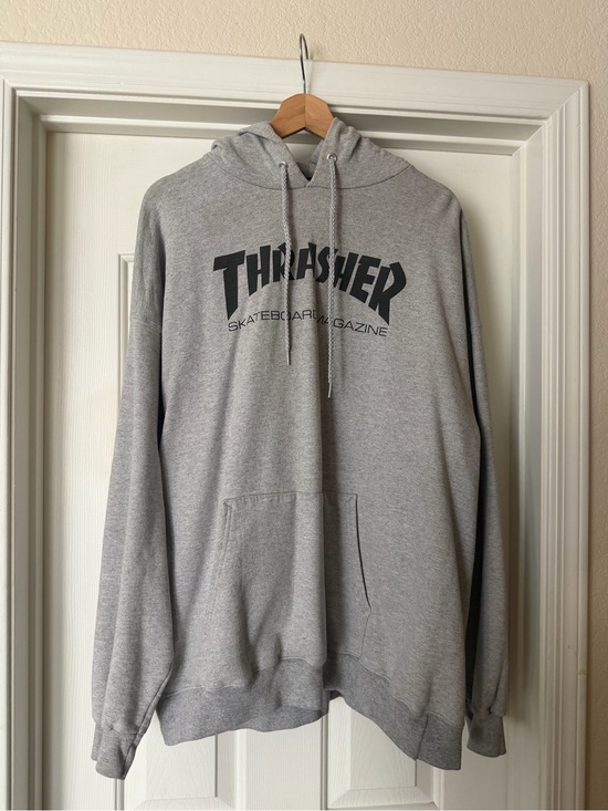 Thrasher Other - Thrasher Classic Logo Gray Hooded Sweatshirt